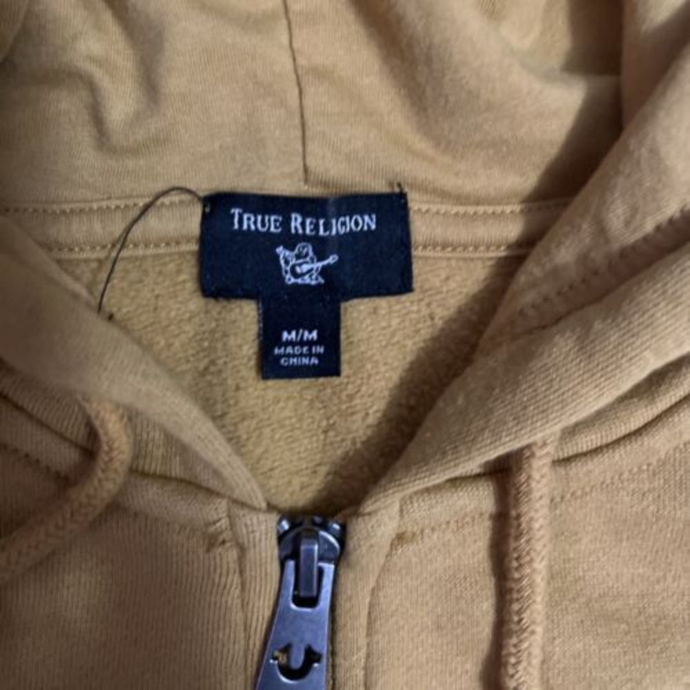 True Religion Gold Coast Collegiate Zip Up Hoodie Size Medium Womens - Picture 4 of 4